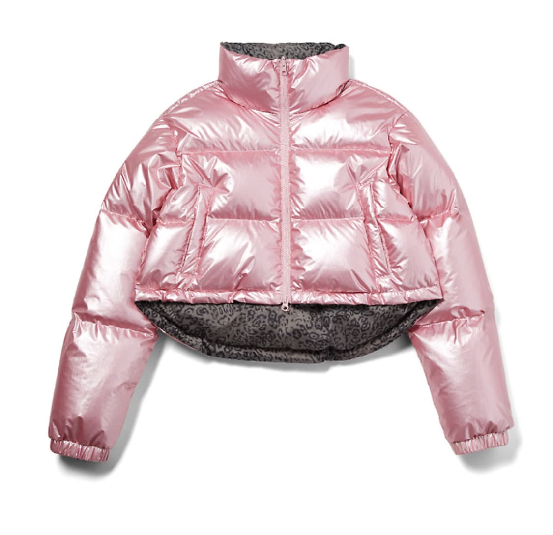 마르디메르크디 레오파드 리버시블 숏 크롭 패딩 상품이미지3