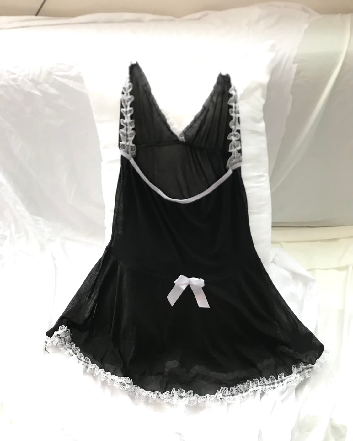 White fairy cardigan&maid slip onepiece 상품이미지3