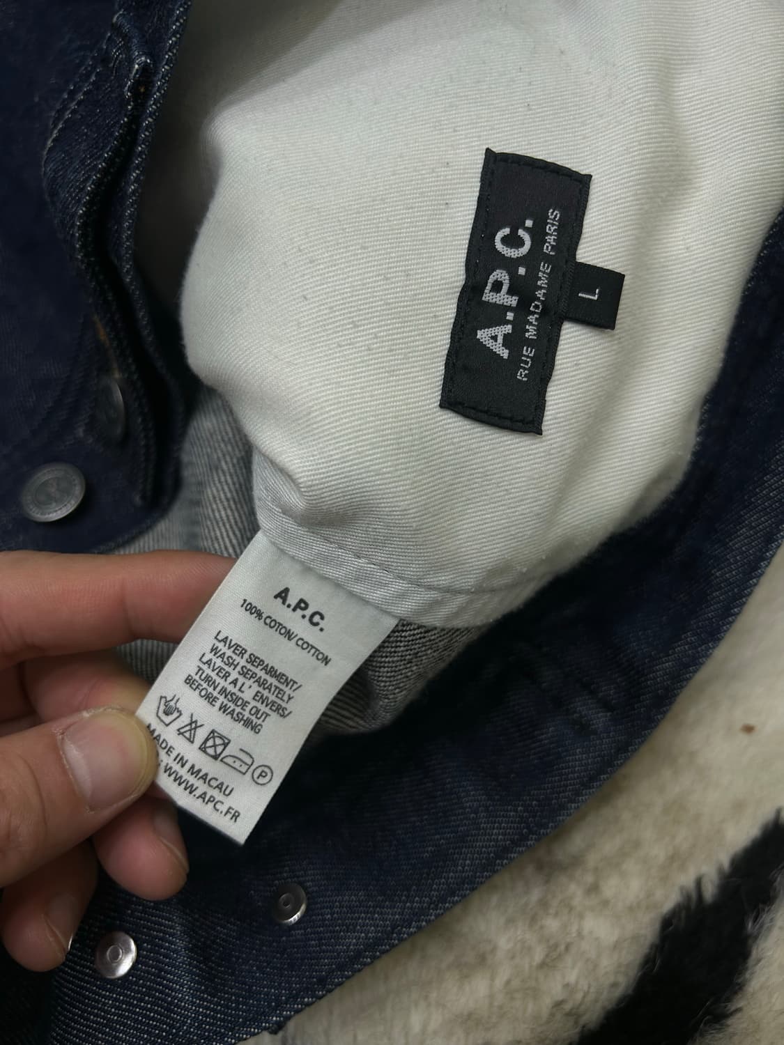 [L]A.P.C 데님 트러커 자켓/인디고 상품이미지6