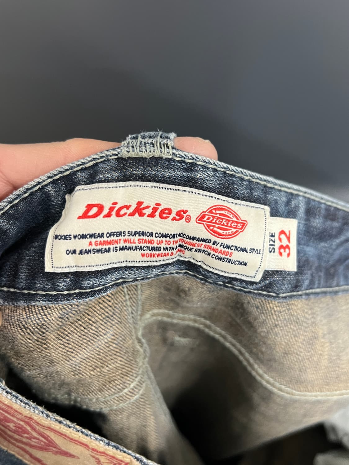 Dickies 디키즈 일자핏 워싱 데님 팬츠 상품이미지7