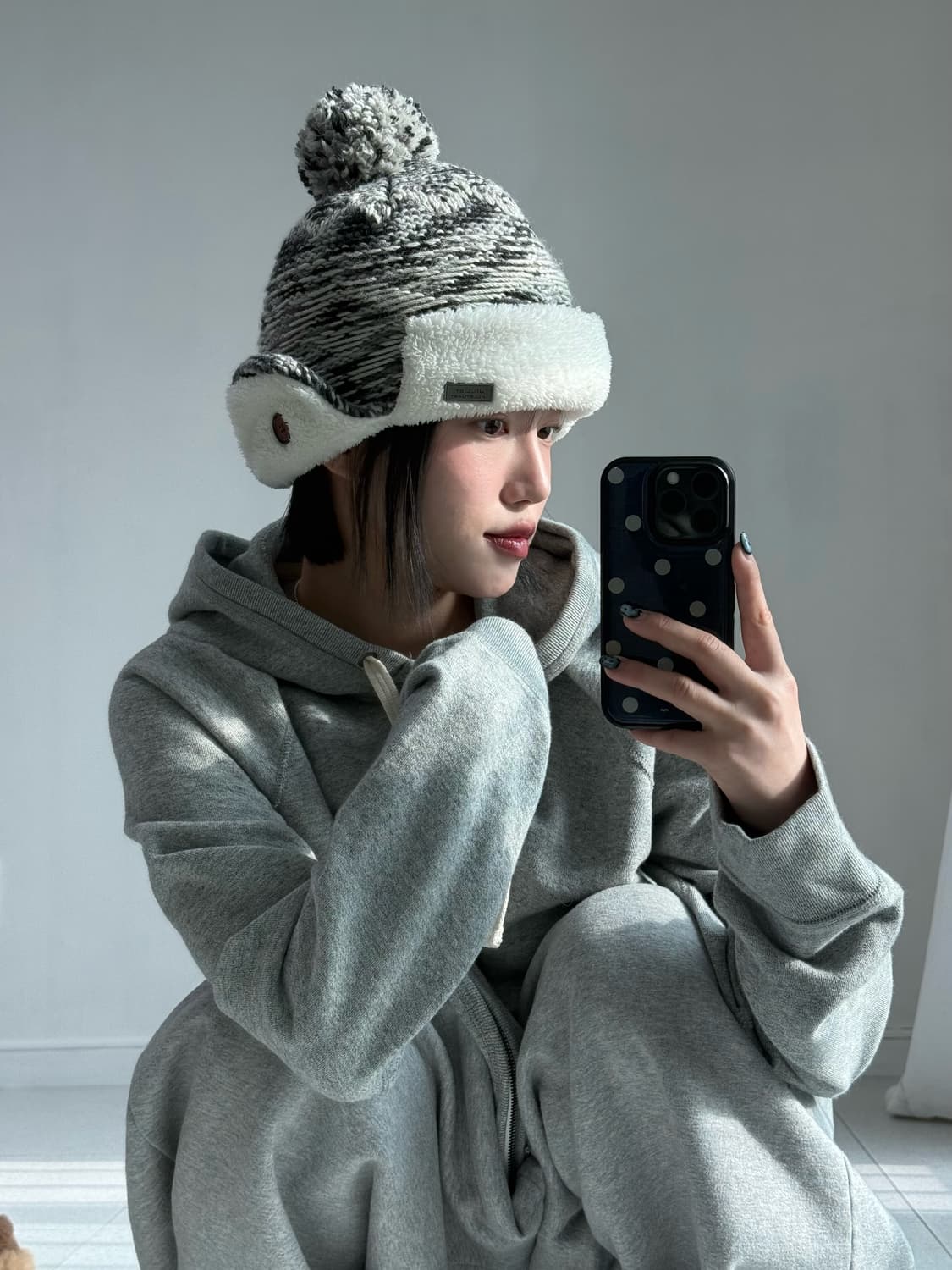 질스튜어트 이어캡 비니 상품이미지2