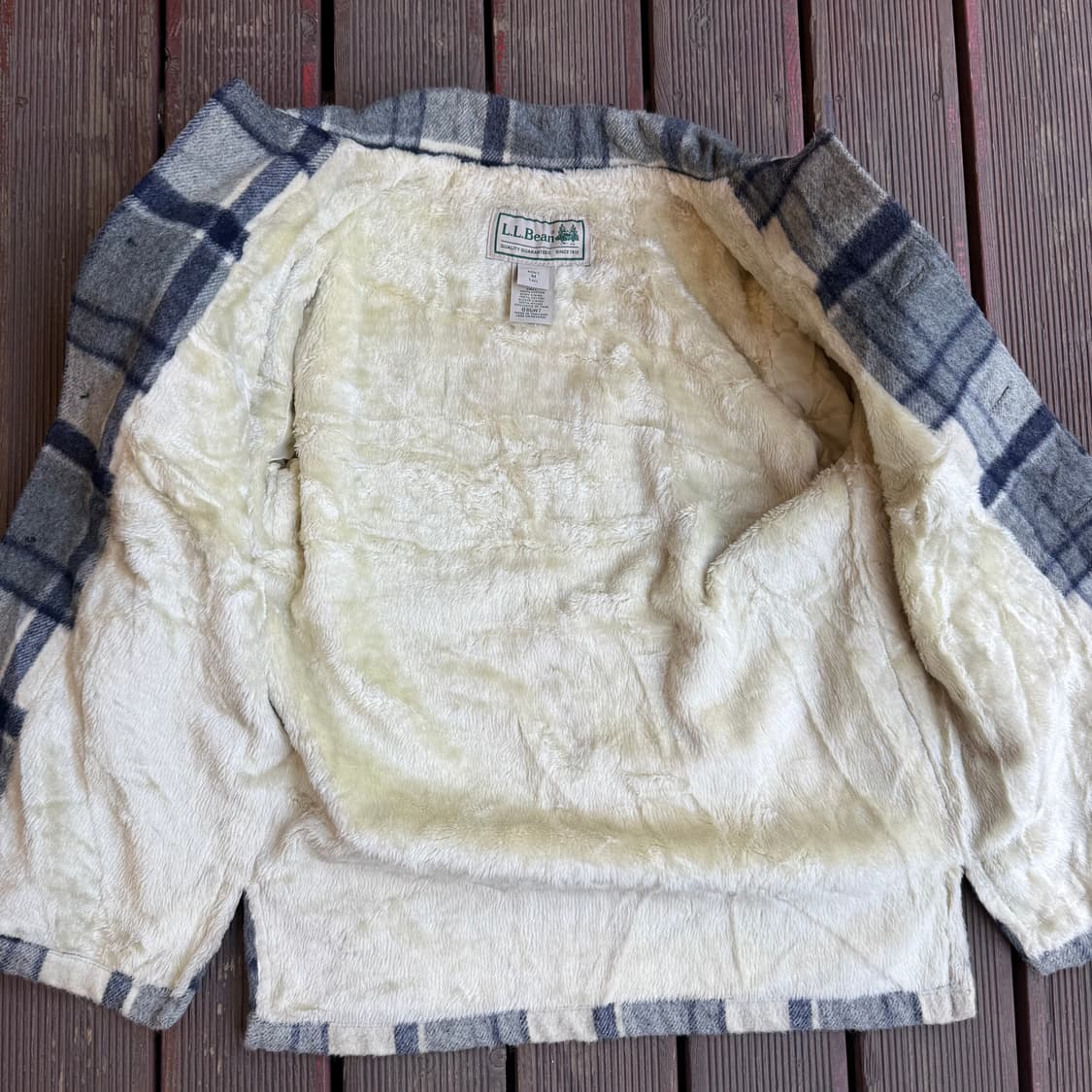 LLBean 양털 울 체크자켓 상품이미지6