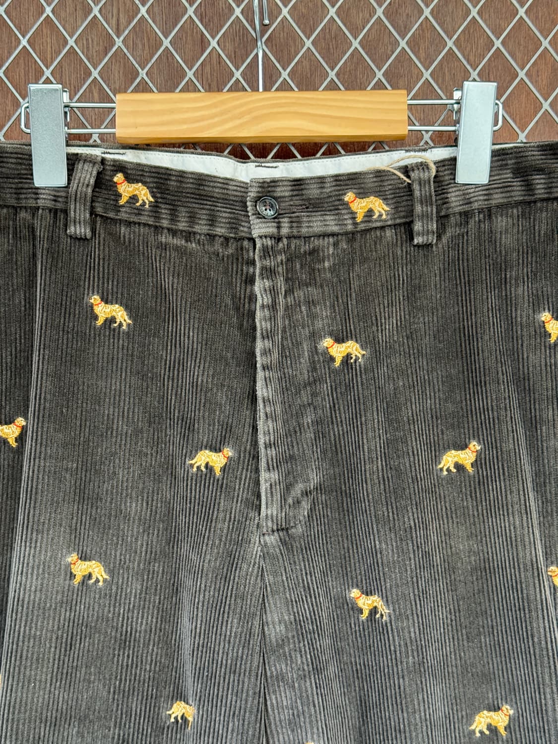 브룩스브라더스 도그자수 코듀로이 팬츠 브라운 34 상품이미지2