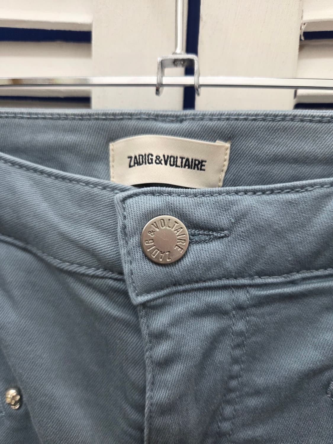 자딕앤볼테르 블루 코튼 팬츠 상품이미지3