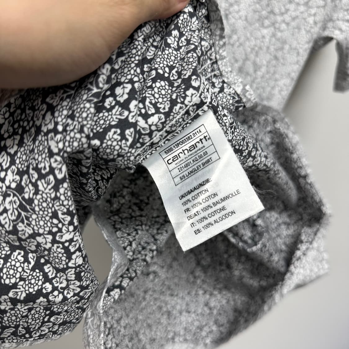 칼하트 플로랄 하프 셔츠 상품이미지6