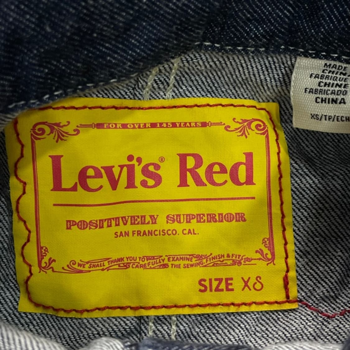 리바이스 레드 오버사이즈 데님 셔츠  상품이미지3