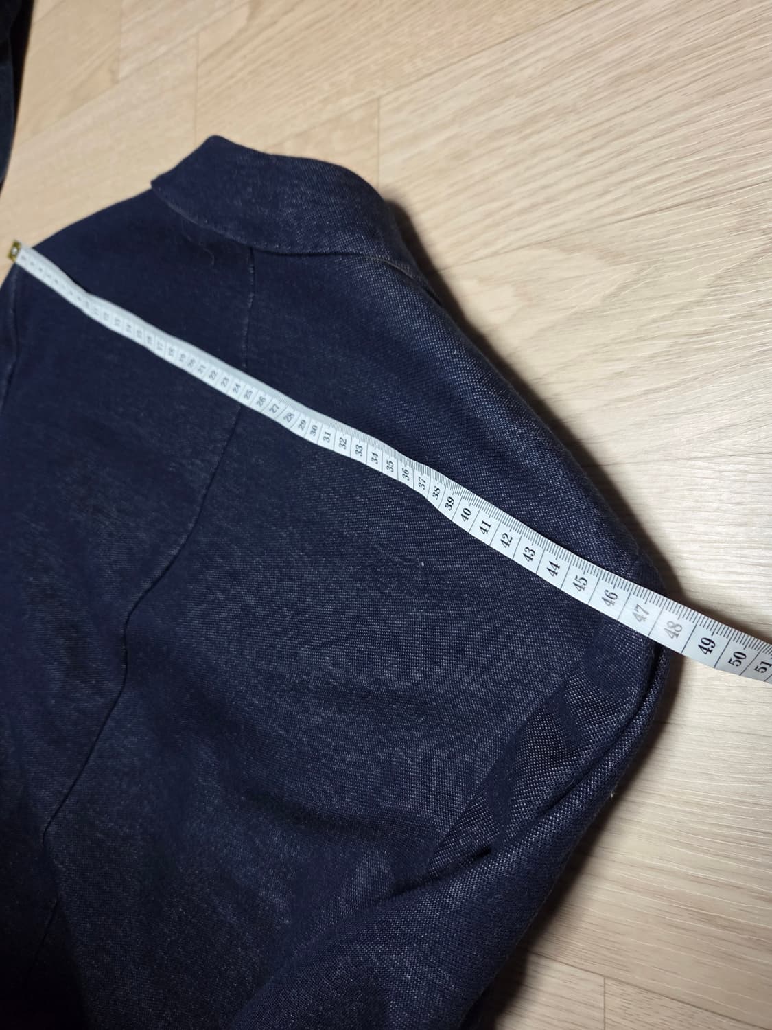 (3회 착용)(ITALY)ELEVENTY 데님 블레이저 인디고 패치 자켓 상품이미지7