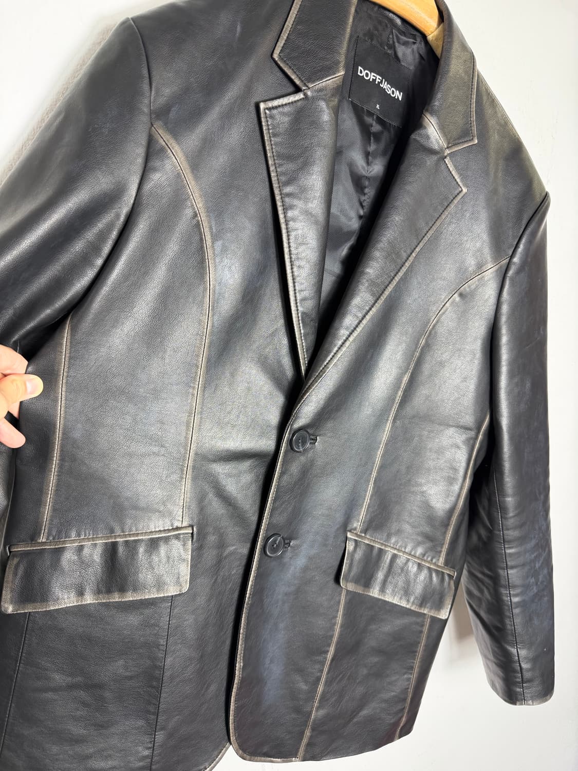 도프제이슨 도프제이슨자켓 비건레더 에코레더 상품이미지4