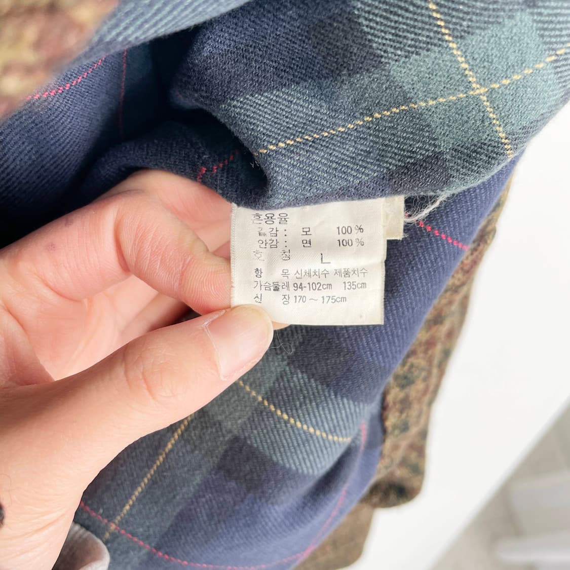 A2 폴로랄프로렌 하운드투스 체크 울 트위드 헌팅재킷 105사이즈 상품이미지5