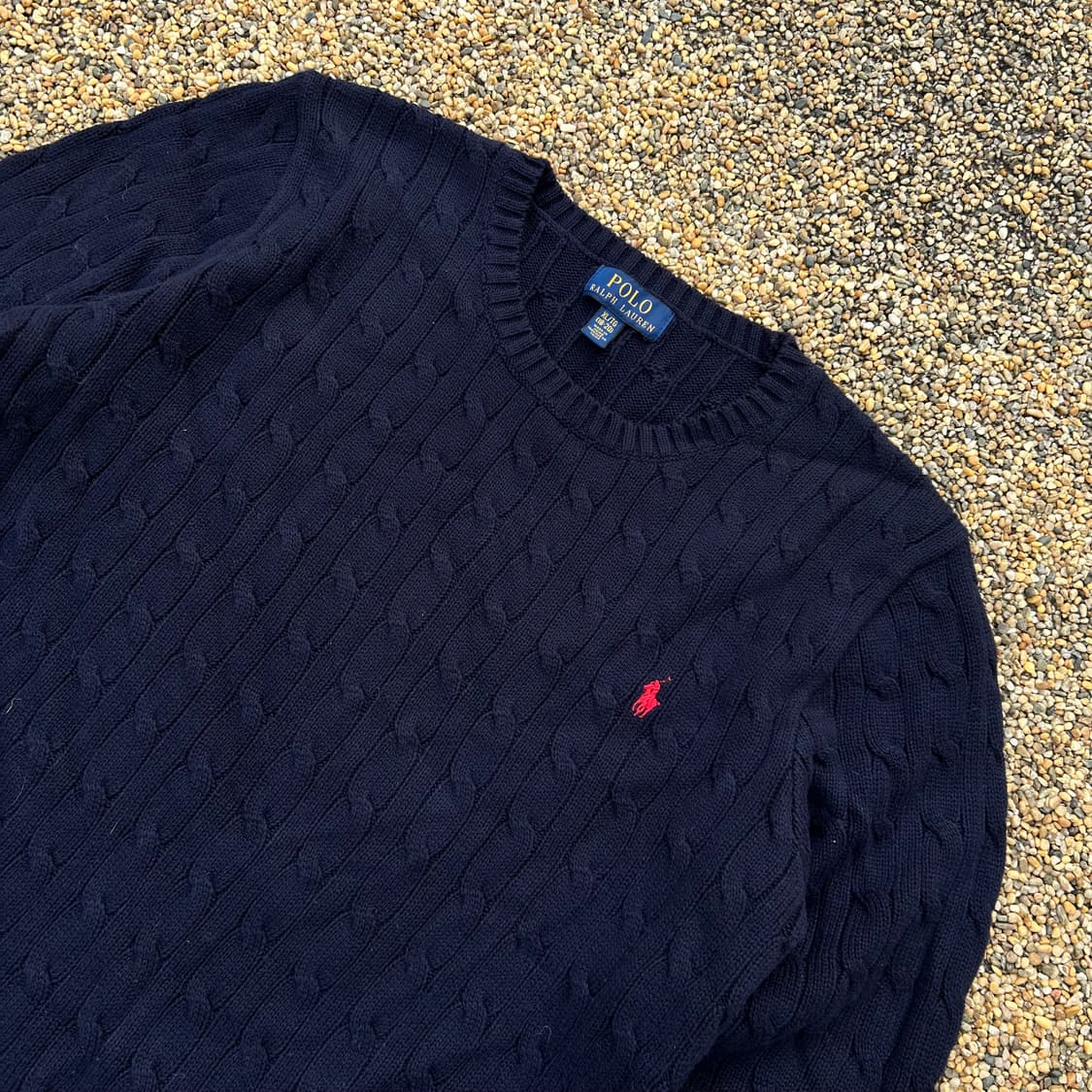 폴로 랄프로렌 네이비 케이블 니트 상품이미지2