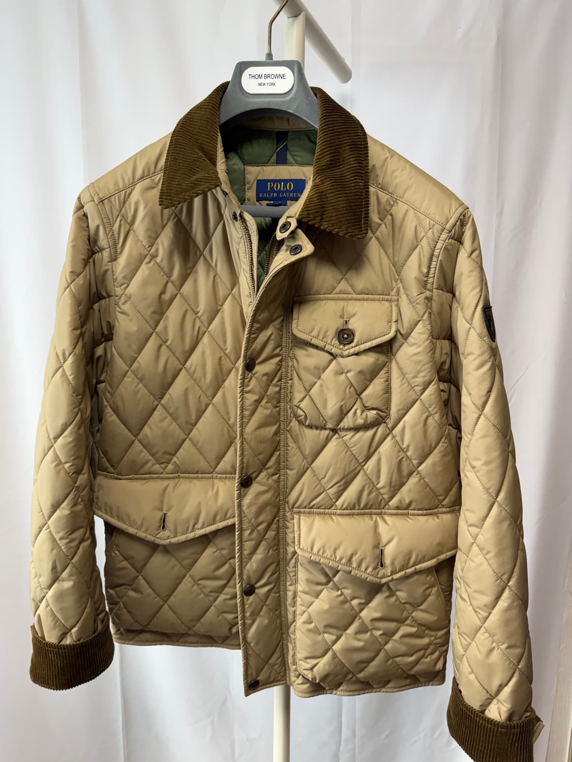 폴로 코듀로이 퀼팅패딩 상품이미지2