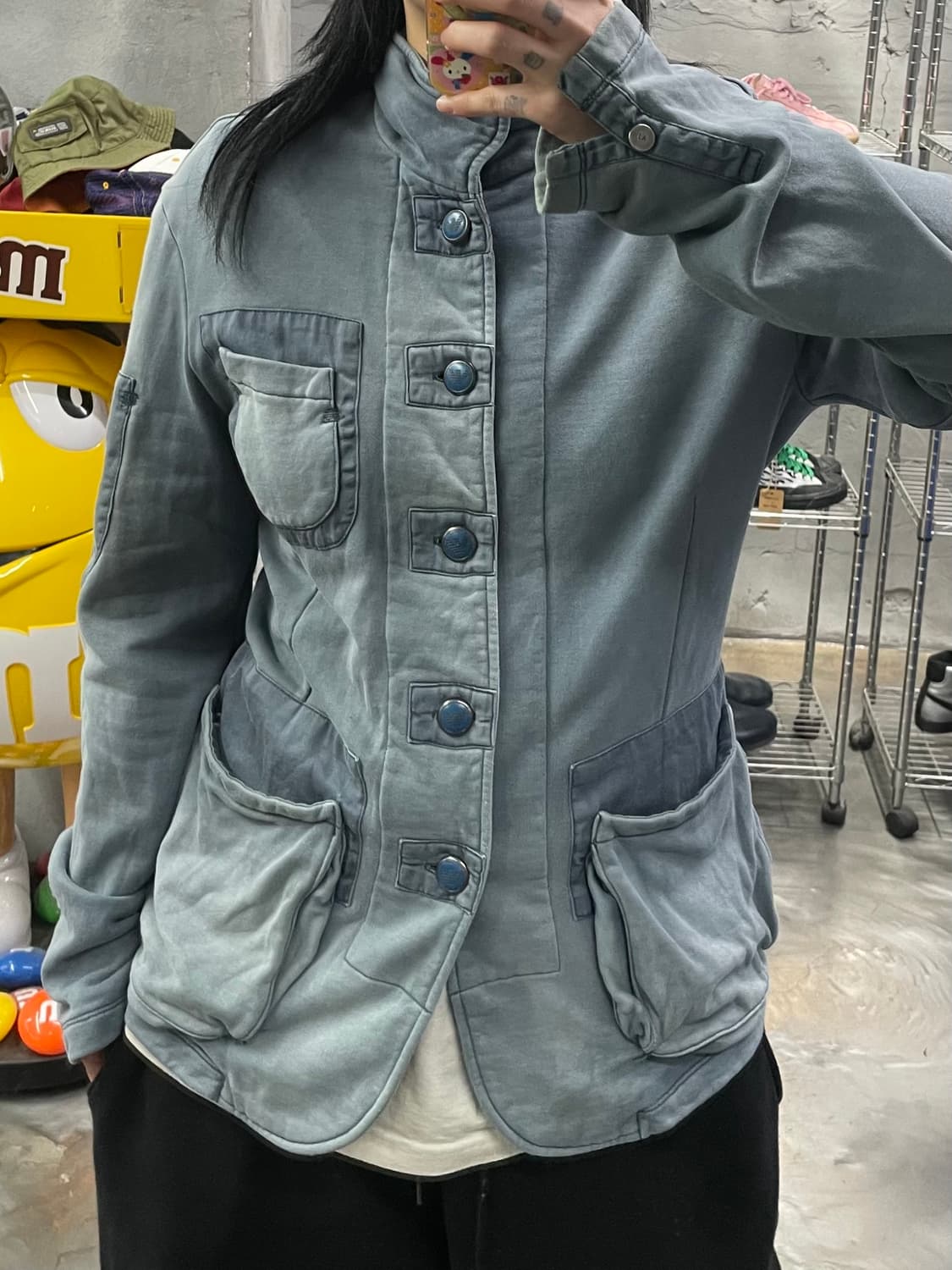 아르마니 진 페이딩 코튼 자켓 상품이미지10