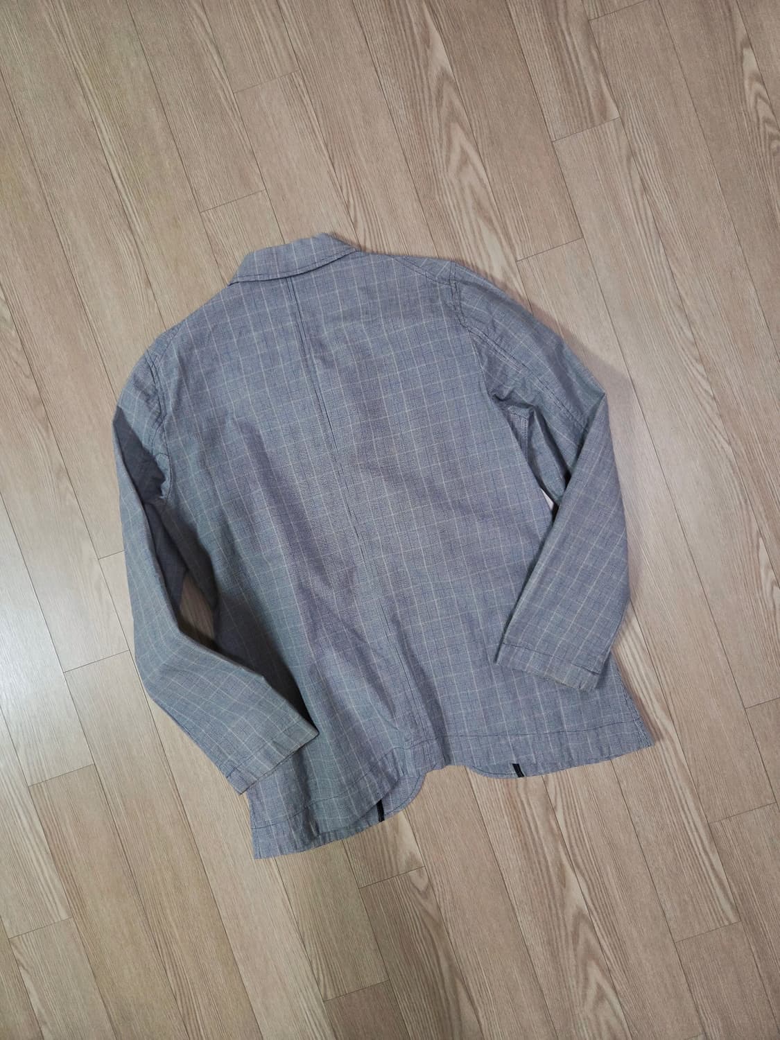 빔즈 글렌 체크 쉽스킨 디테일 워크 재킷 상품이미지5