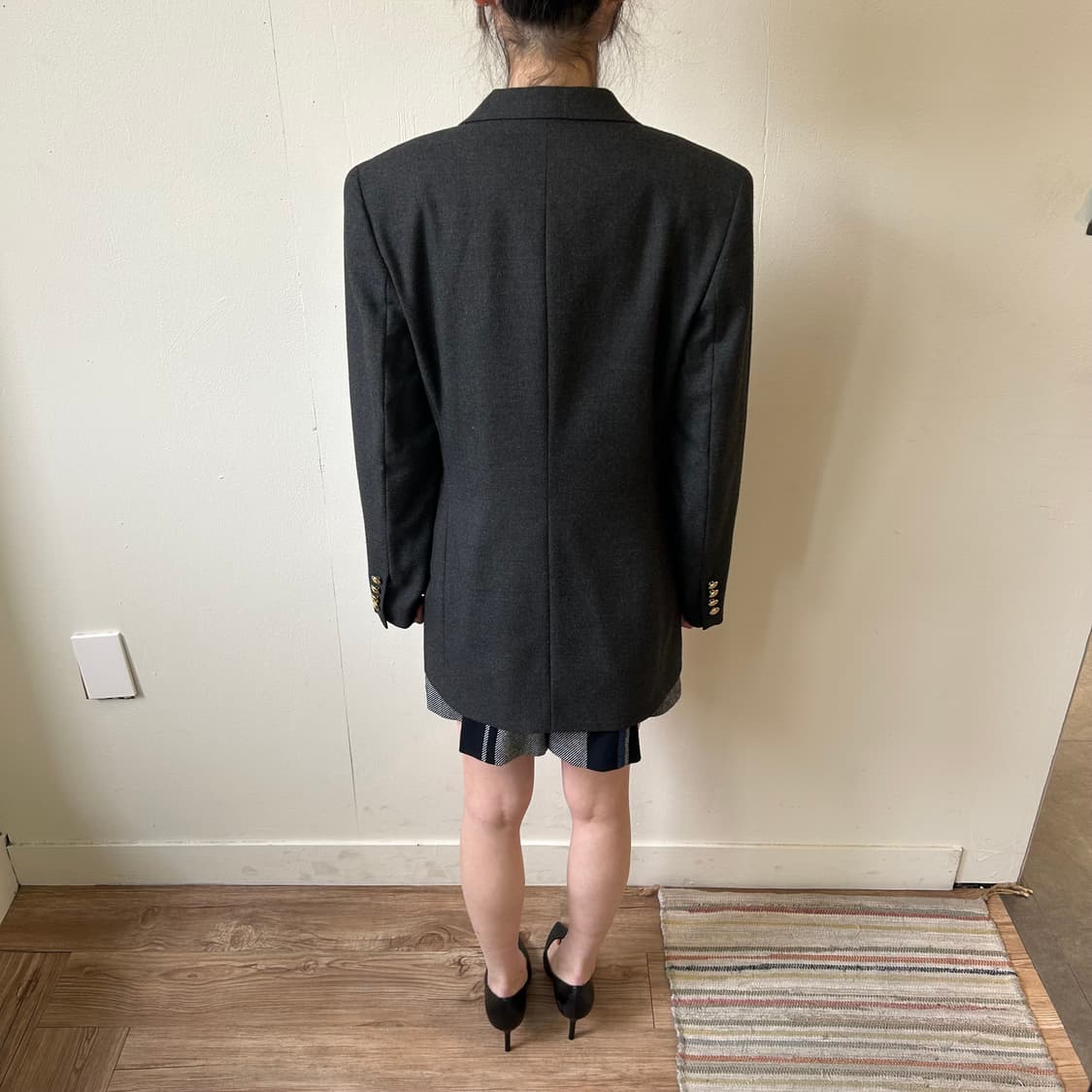 버버리 골드 버튼 더블 자켓 상품이미지2