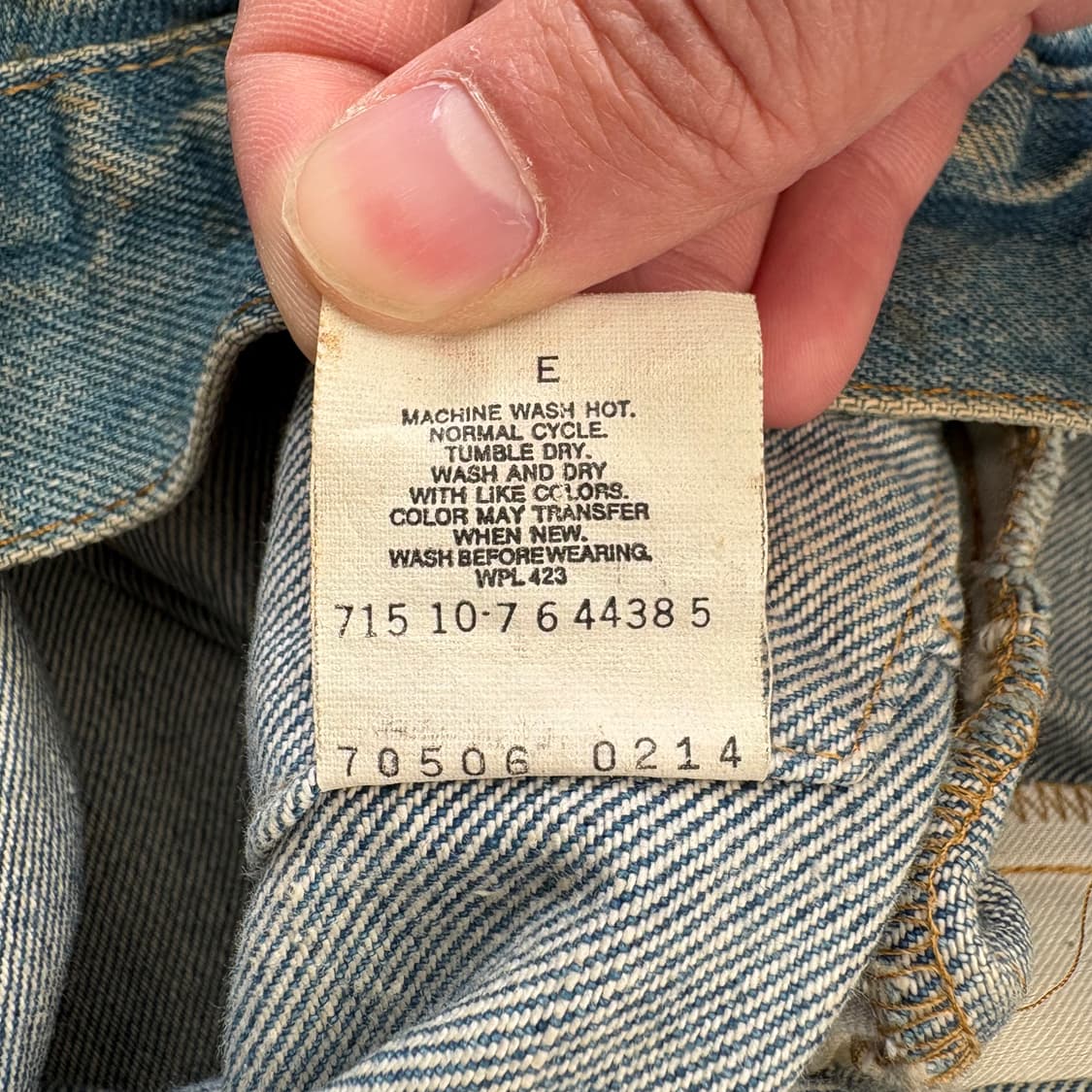 8~90s USA 리바이스 70506 패치 커스텀 데님 트러커 상품이미지10