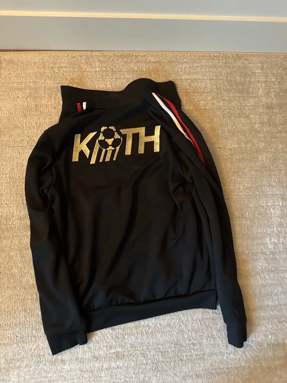 아디다스 x kith 트랙탑 져지 블랙 M 상품이미지3