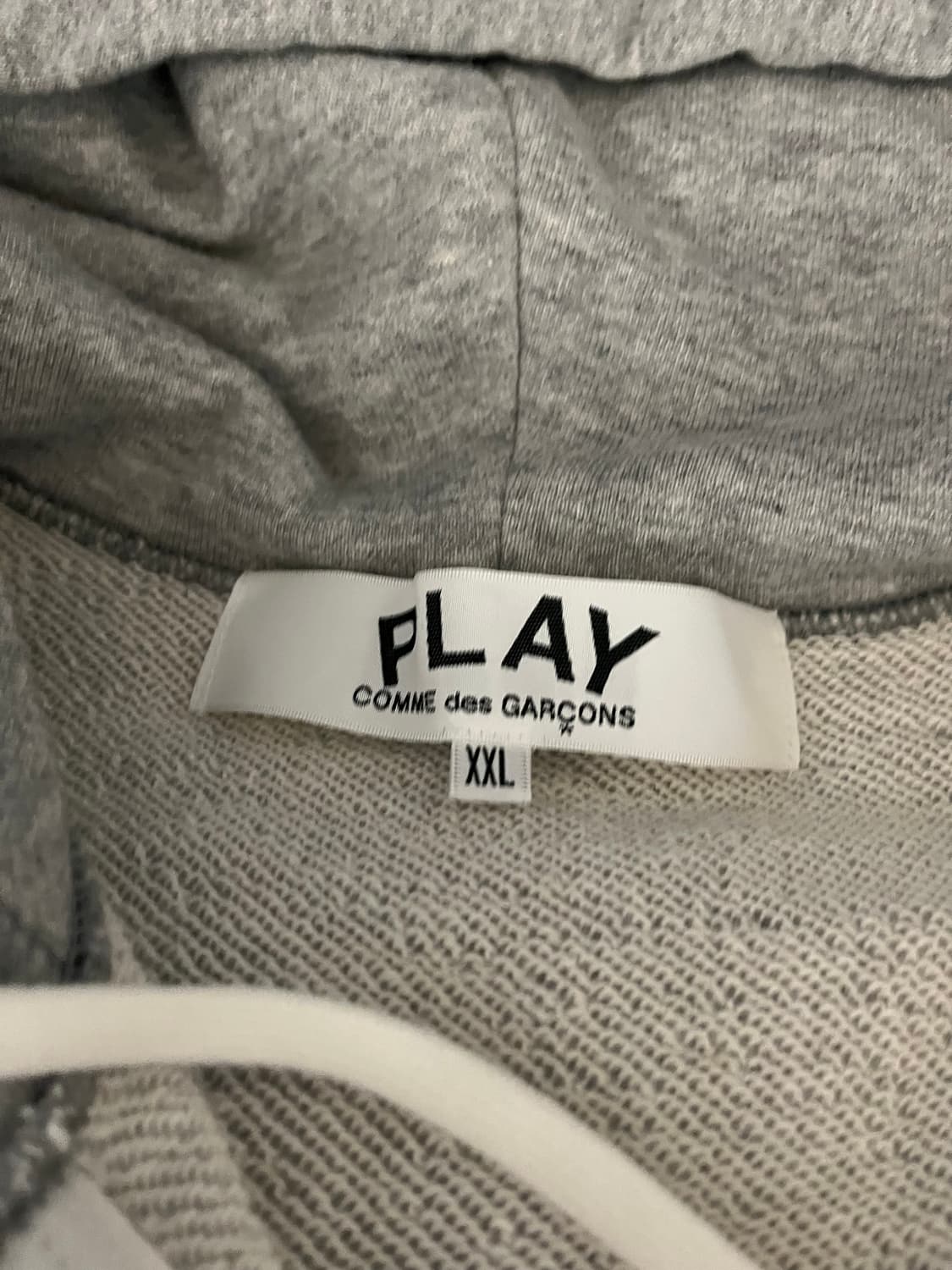 꼼데가르송 후드 집업 그레이 xxl 상품이미지2