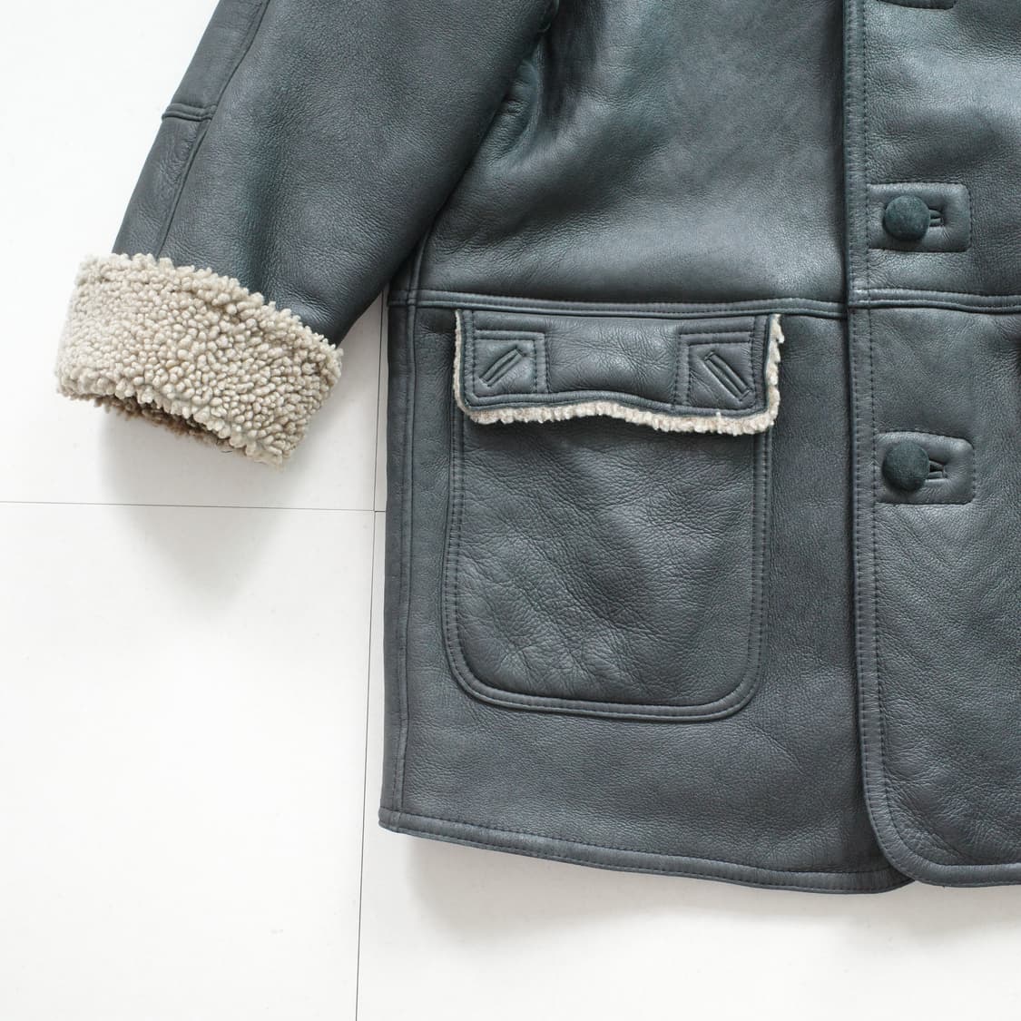 XL 리얼 양가죽 쉐어링 무스탕 코트 상품이미지4