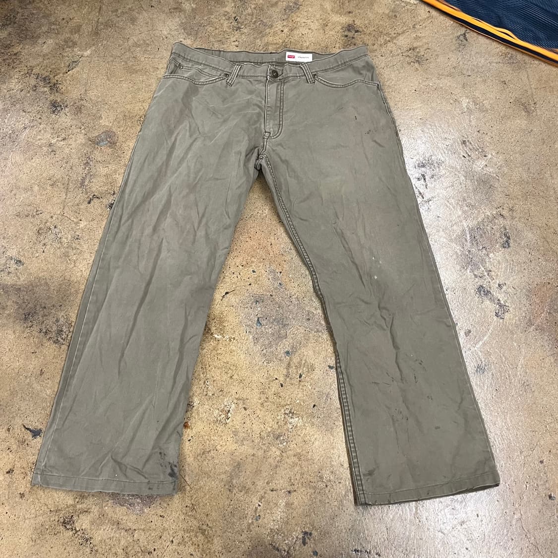 [정품] 랭글러 스트레이트핏 면바지 카키 b14 상품이미지2
