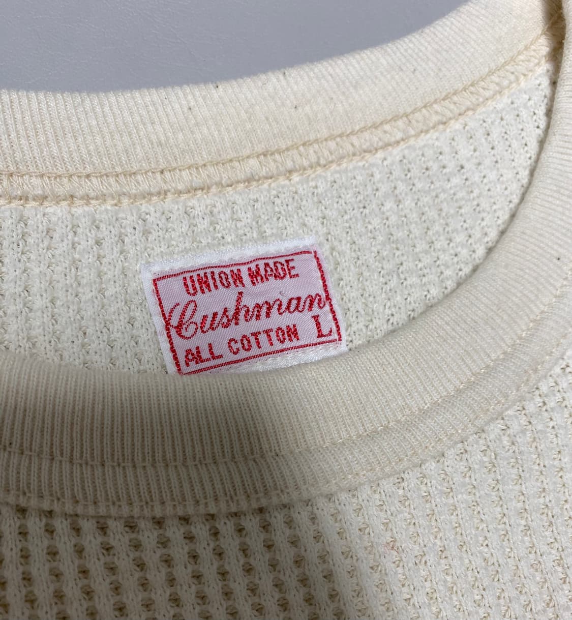 Cushman 쿠쉬맨 빅 와플 롱 슬리브 티 L 상품이미지1