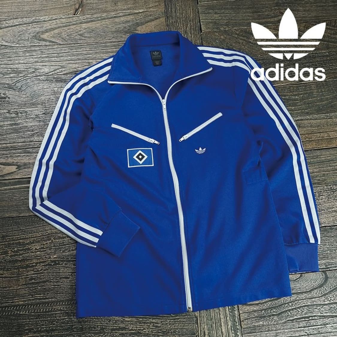 [아디다스] 00'S 빈티지 함브루크 져지 트랙탑 집업 자켓 M20047 상품이미지1