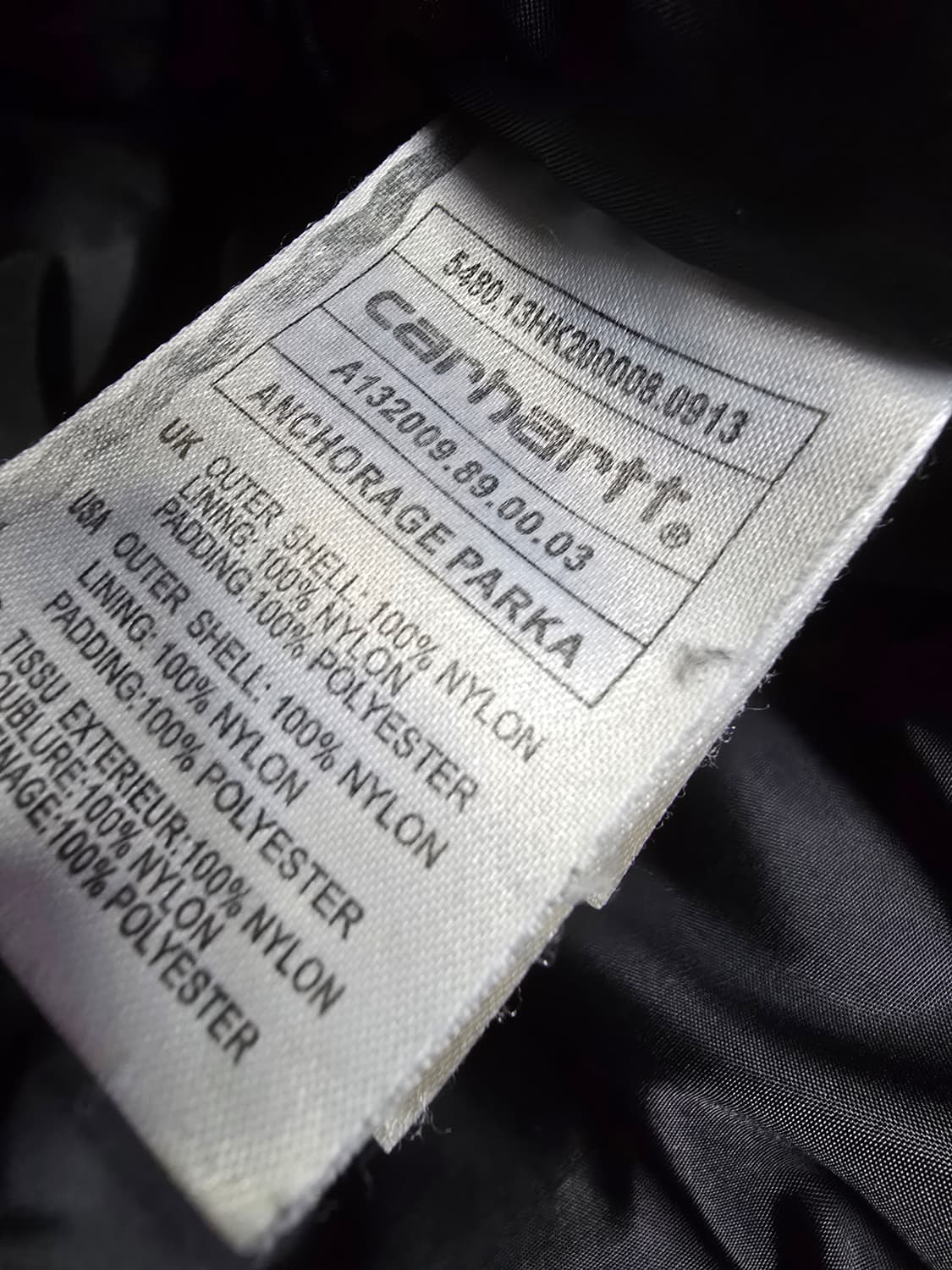 칼하트 블랙 후드 패딩 점퍼 (1755) 상품이미지4