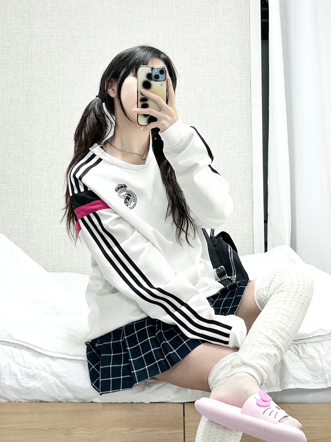 아디다스 레알마드리드 핑크 홈져지 롱슬리브 상품이미지3