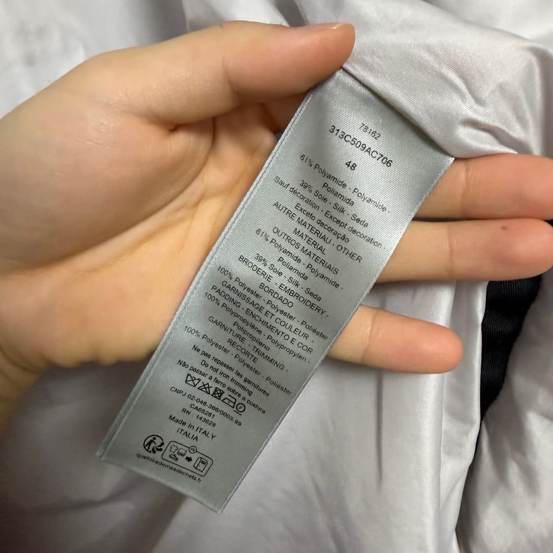 [S+급48] 디올 까나쥬 퀄팅 꾸뛰르 로고패치 셔츠 패딩자켓 상품이미지8