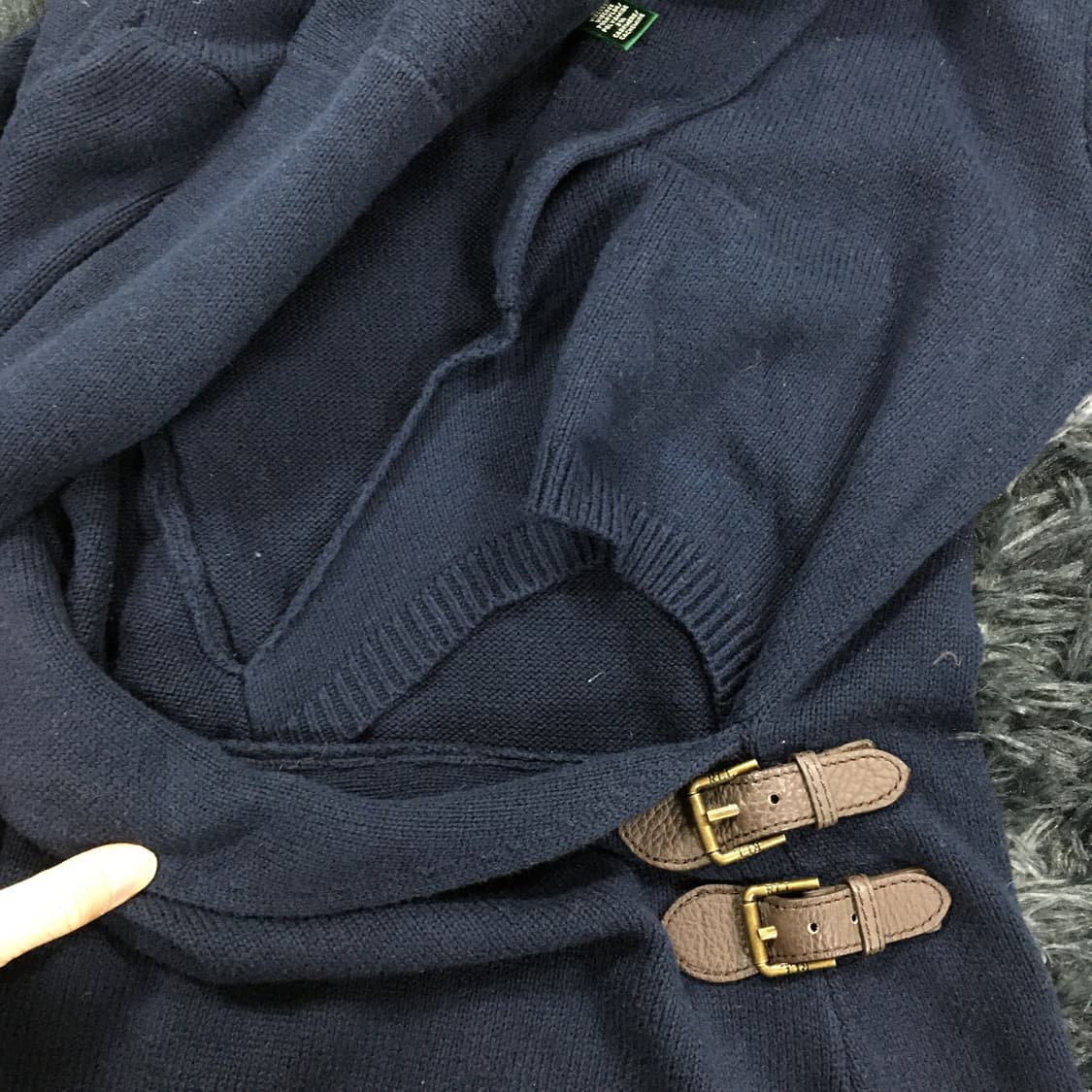 투티/0172 랄프로렌 벨트 드레스 네이비 상품이미지5