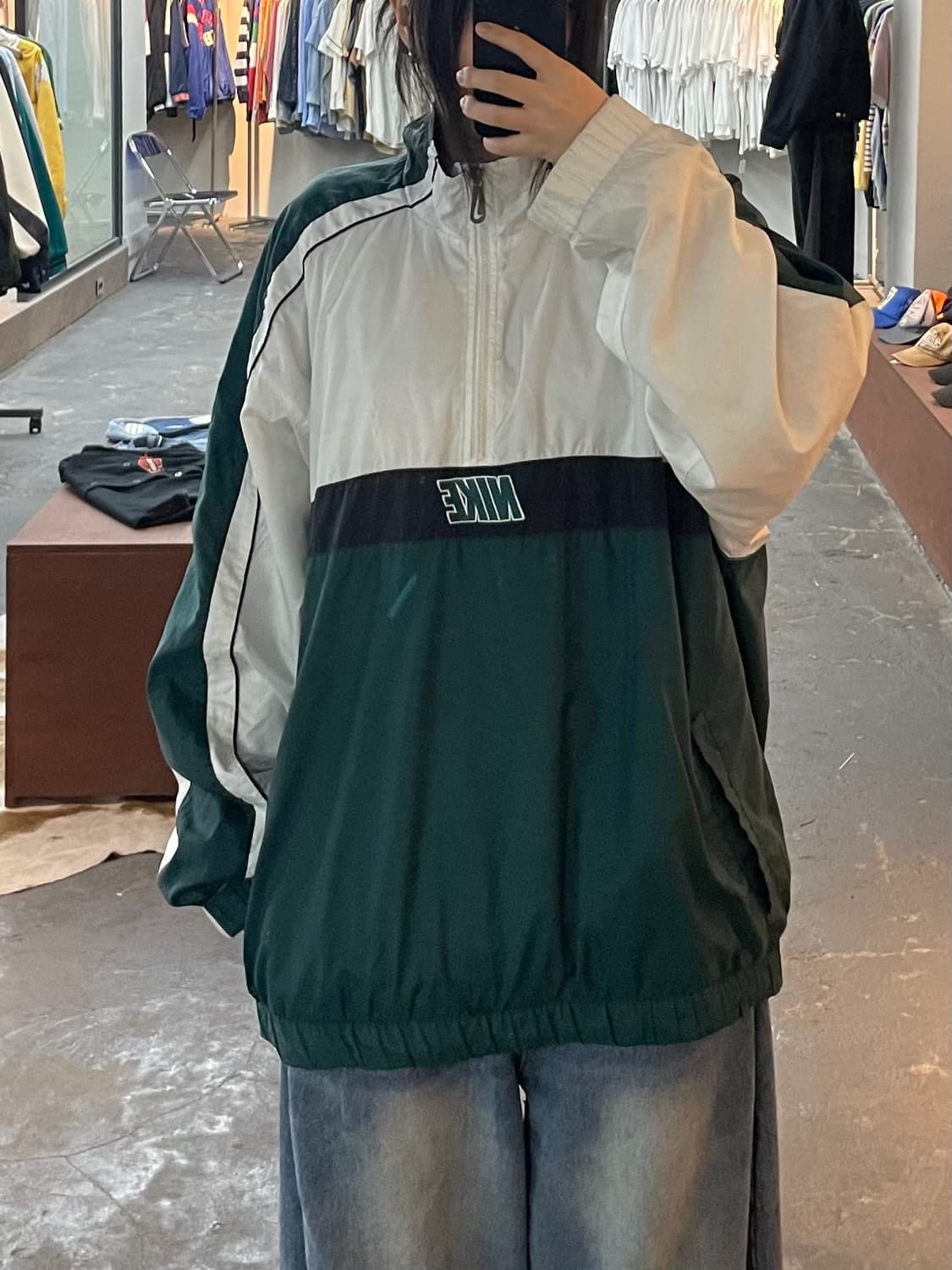 나이키 90s 올드스쿨 아노락 하프집업 웜업 자켓  H2734 상품이미지1