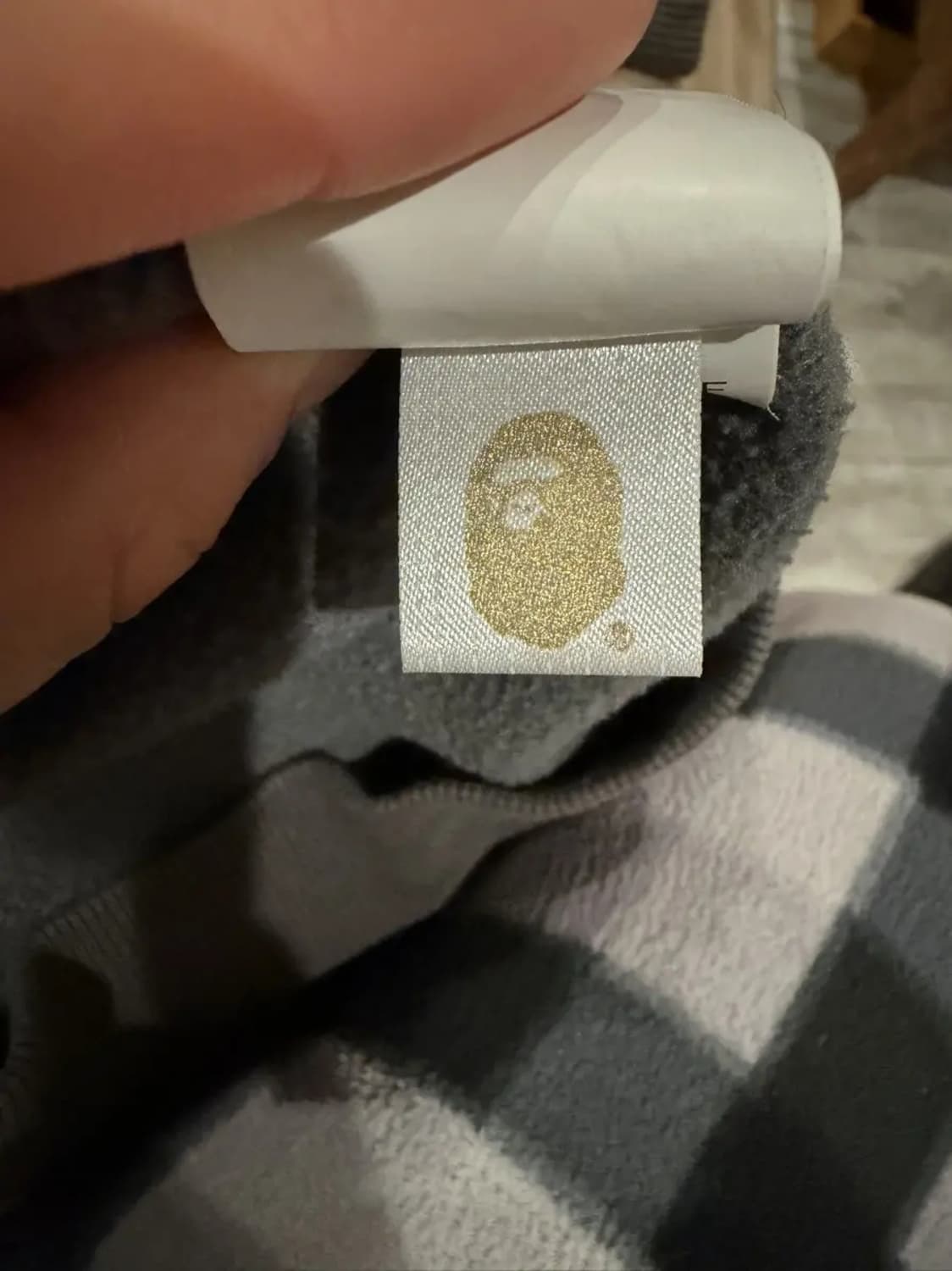 베이프 x 러셀 애슬레틱 컬러 카모 칼리지 풀오버 후드 블랙 상품이미지6