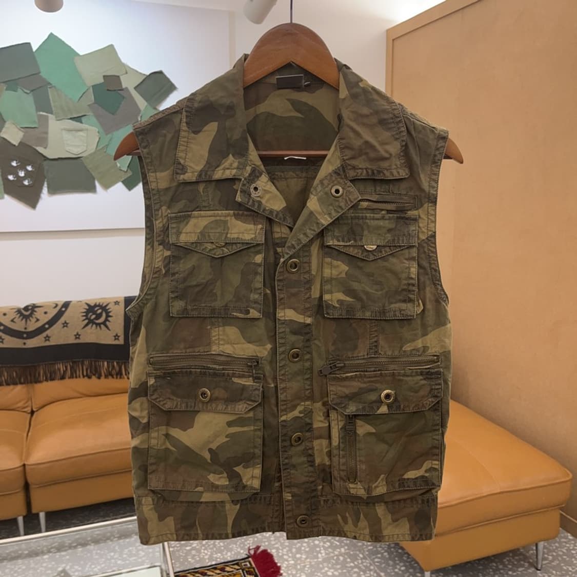 DOHC 빈티지 밀리터리 카모 멀티포켓 베스트 조끼 85 C06162 상품이미지1