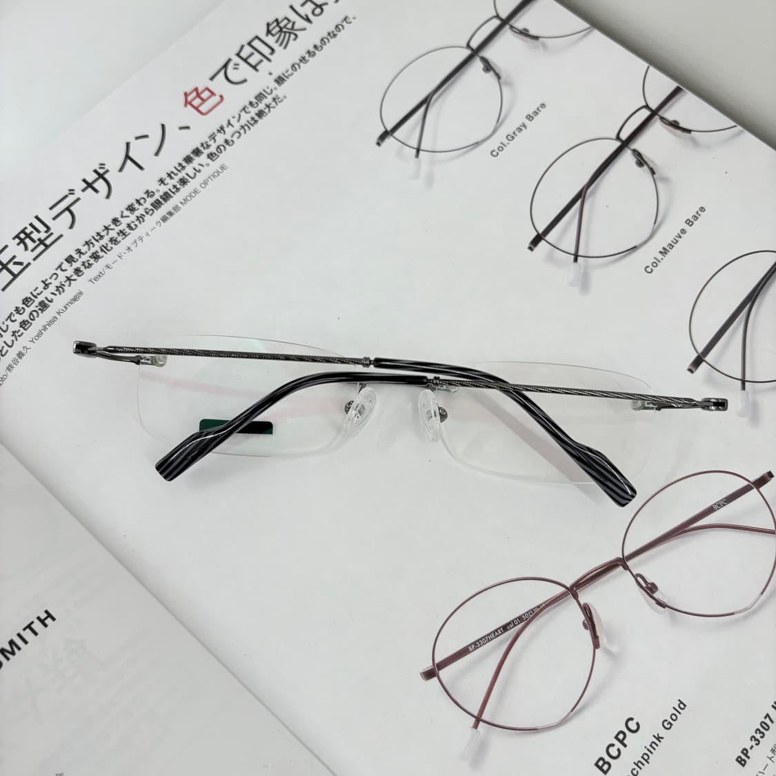 Issaquah 실버그레이 반무테 안경 상품이미지3