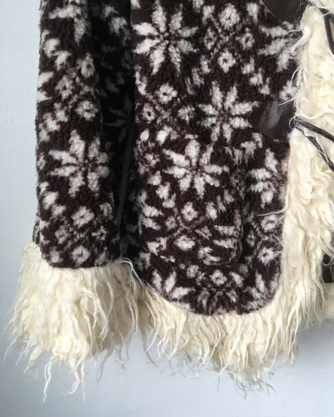 Fluffy trimming snow pattern fleece duff 상품이미지4