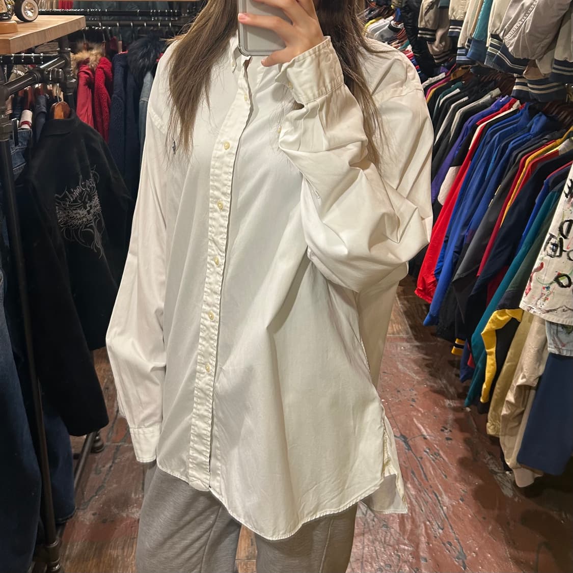 [HI] 폴로 랄프로렌 긴팔셔츠 화이트 상품이미지4