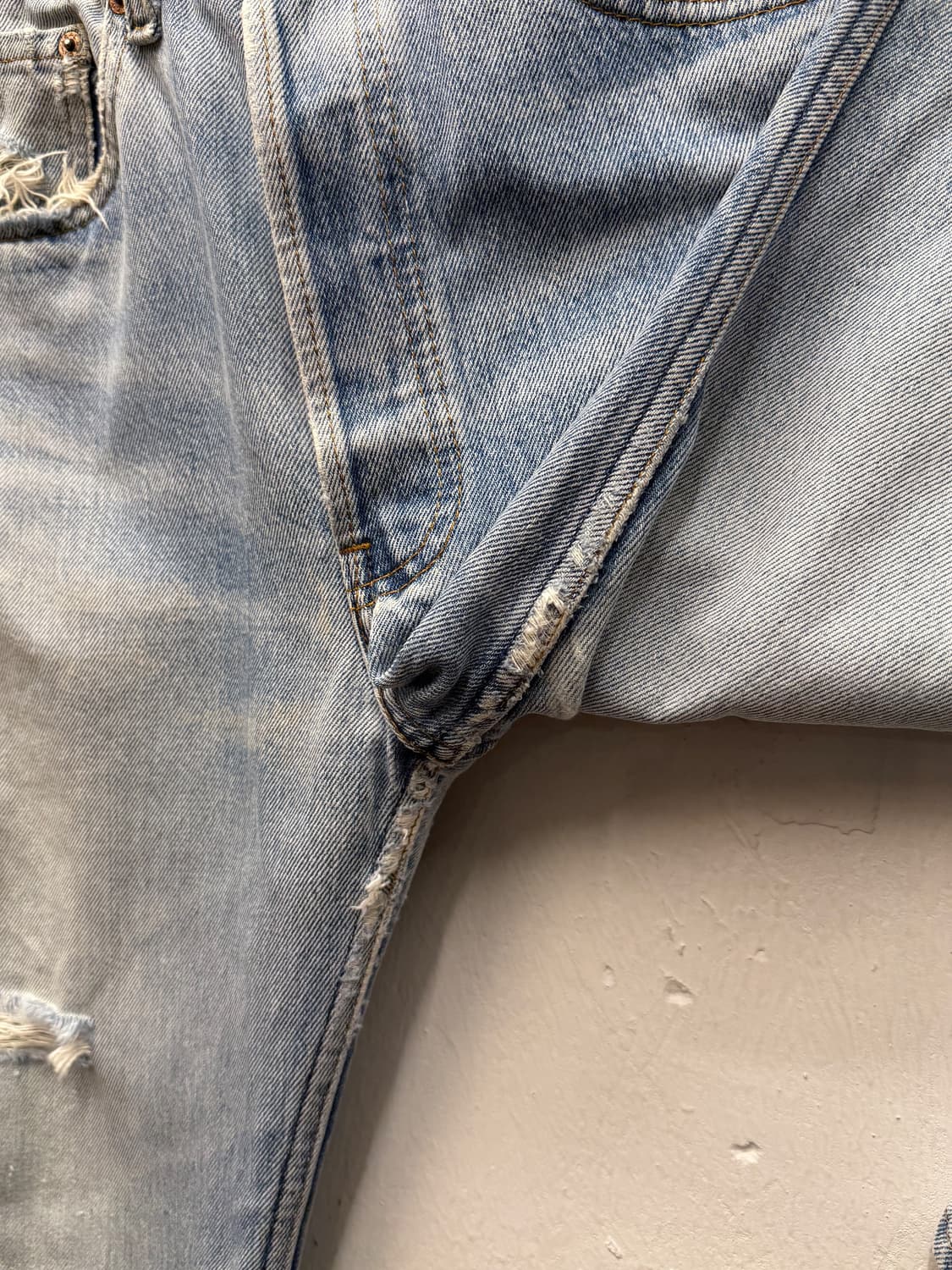 90s USA Levi’s 501 Heel Bite Straight De 상품이미지7