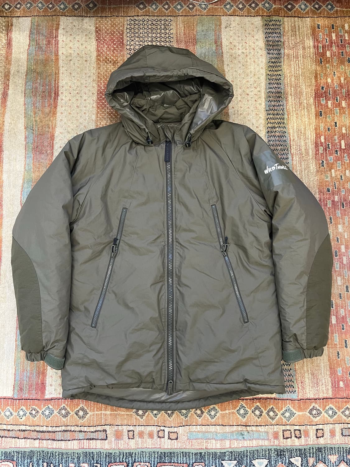 와일드띵스 일본판 해피자켓 패딩 카키 M 상품이미지2