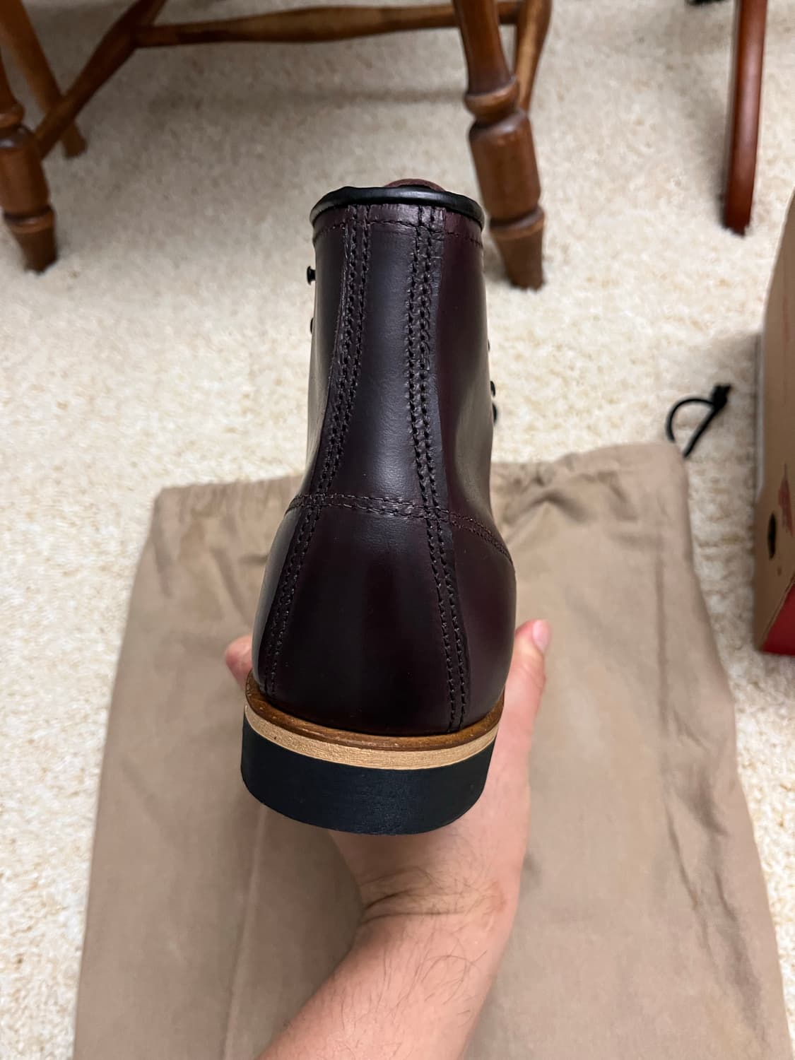 [미사용새상품] 레드윙 벡맨 9419 블랙 체리 9.5 팩토리 세컨드(F 상품이미지6