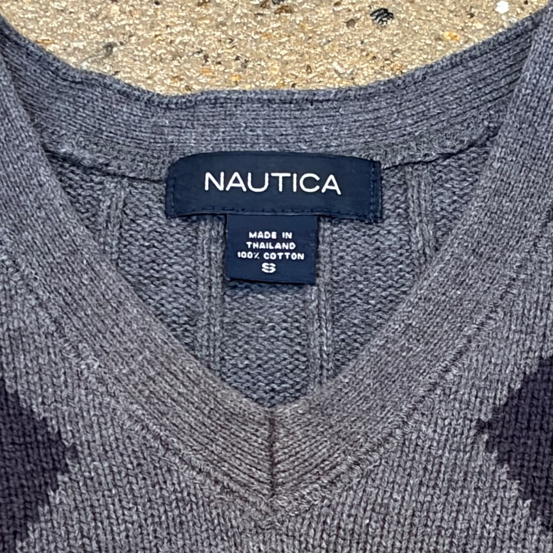 미국 빈티지 노티카 아가힐 코튼 니트 베스트 니트조끼 상품이미지3