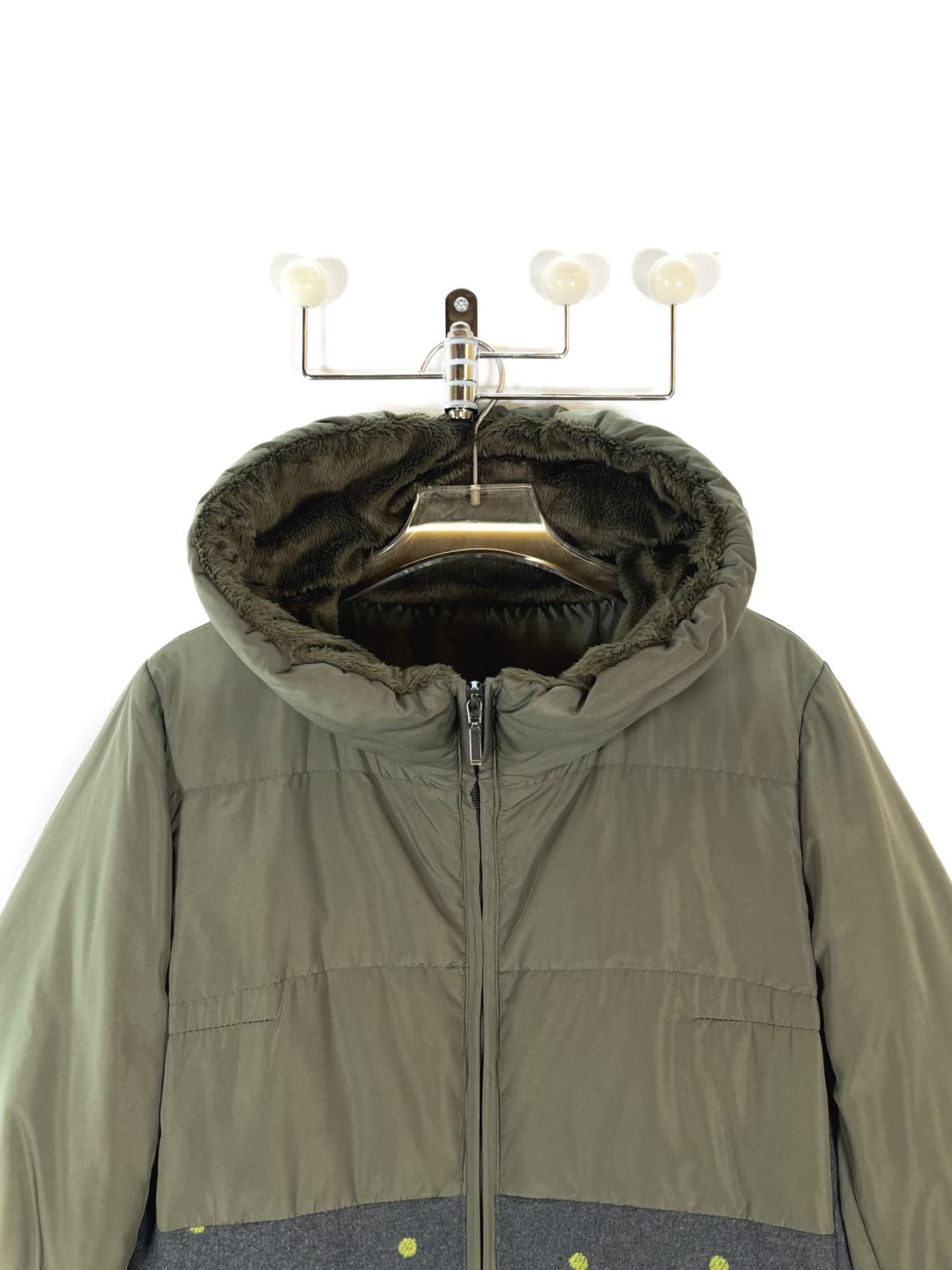 빈티지 패치워크 다운 패딩 자켓 상품이미지2