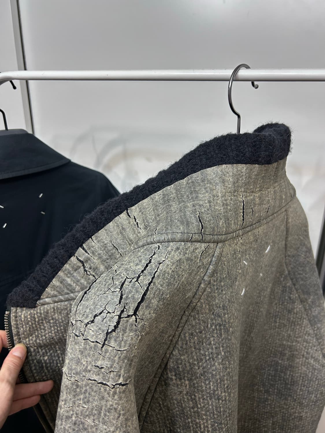 마르지엘라 니트 코팅 무스탕 상품이미지7