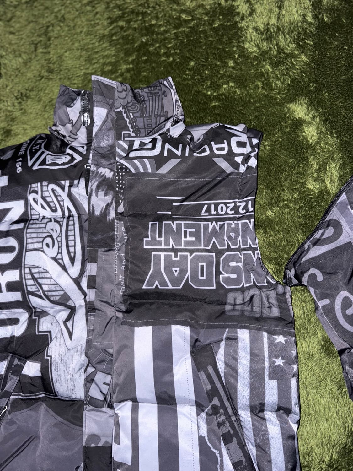 [2] JOEGUSH 조거쉬 패치워크 프린트 2in1 푸퍼 자켓 패딩 상품이미지7