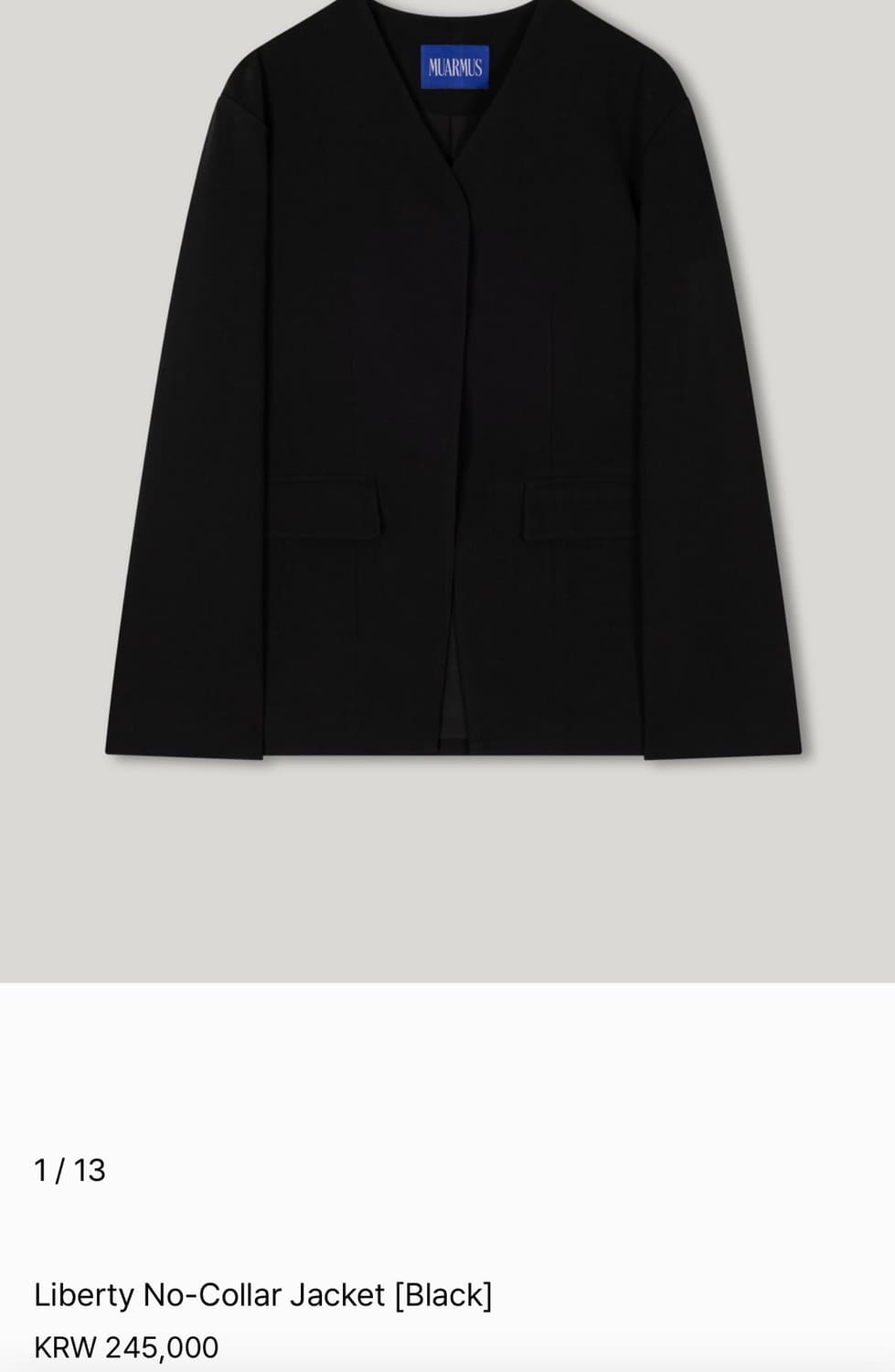 무아르무스 리버티 노카라 자켓 muarmus Liberty 상품이미지2