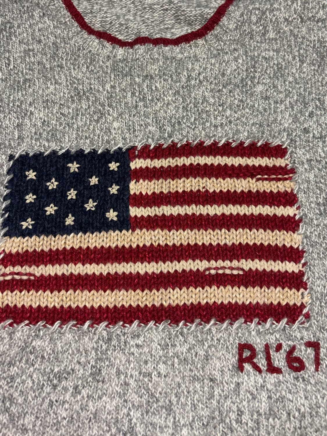 폴로 랄프로렌 성조기 니트 (qr 인증)  상품이미지6