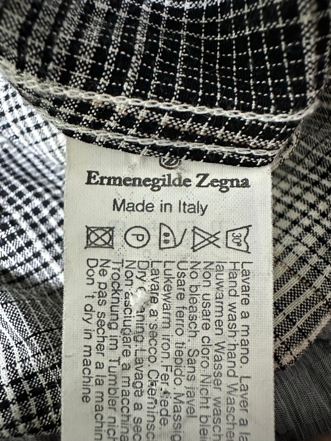 에르메네질도 제냐 체크 셔츠 남방 상품이미지8