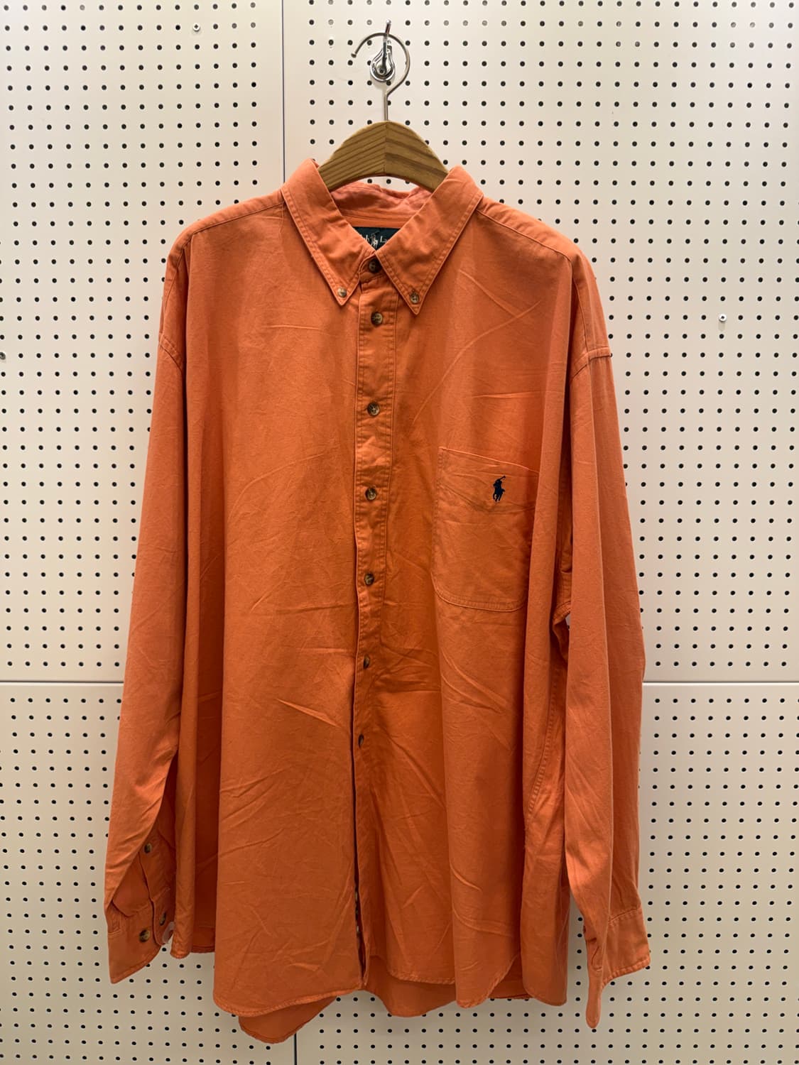 폴로 랄프로렌 포니 자수 버튼다운 셔츠 오렌지 U1718 상품이미지2