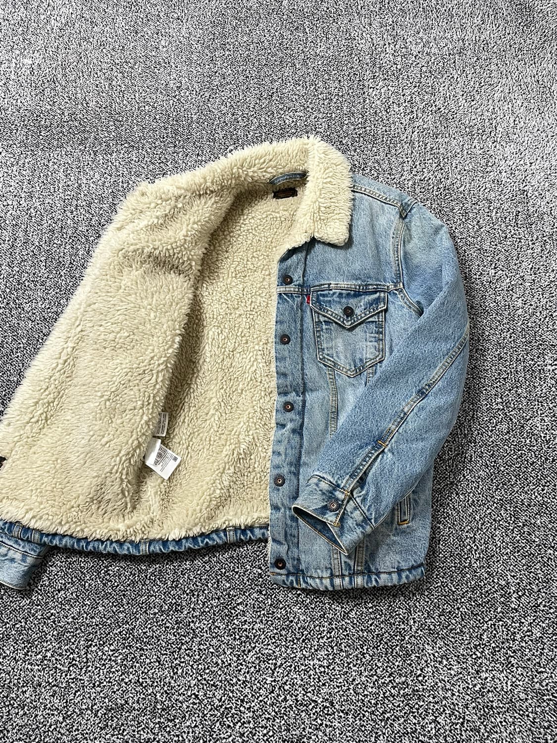 빈티지9. 리바이스 쉐르파 데님 트러커 자켓 양털 데님자켓 청자켓 상품이미지3