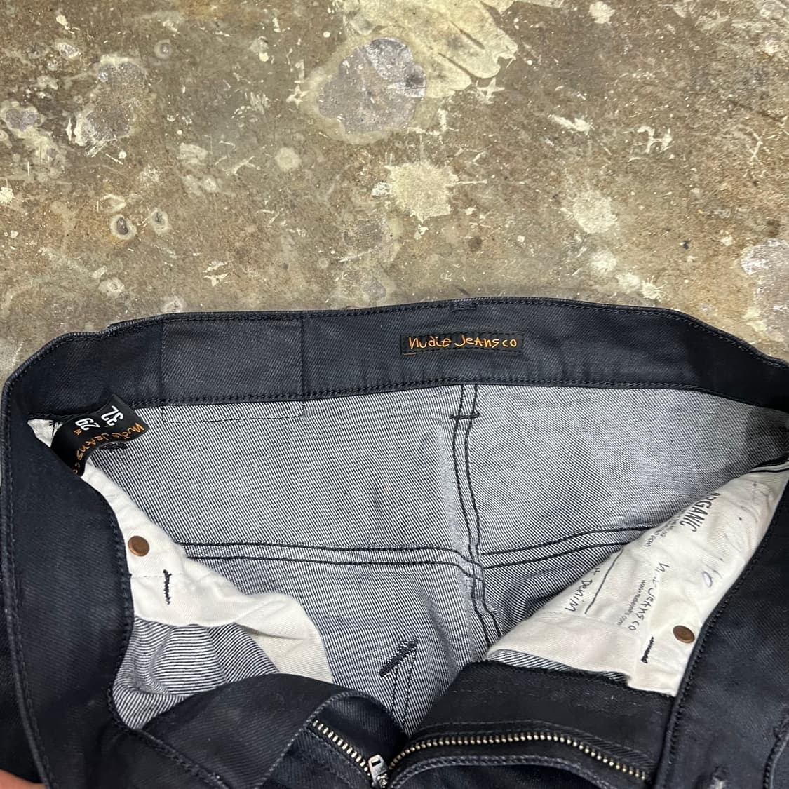 29) 누디진 씬핀 블랙 코팅진 데님팬츠 청바지 상품이미지5
