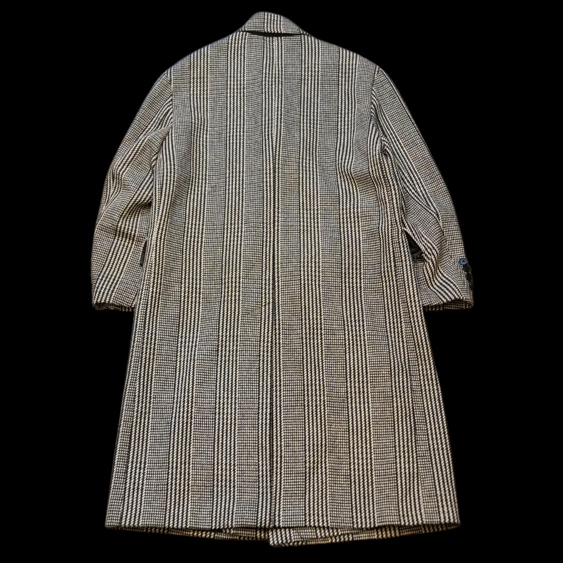 실사이즈-L(착샷잇음) 글렌체크 더블롱코트  상품이미지2