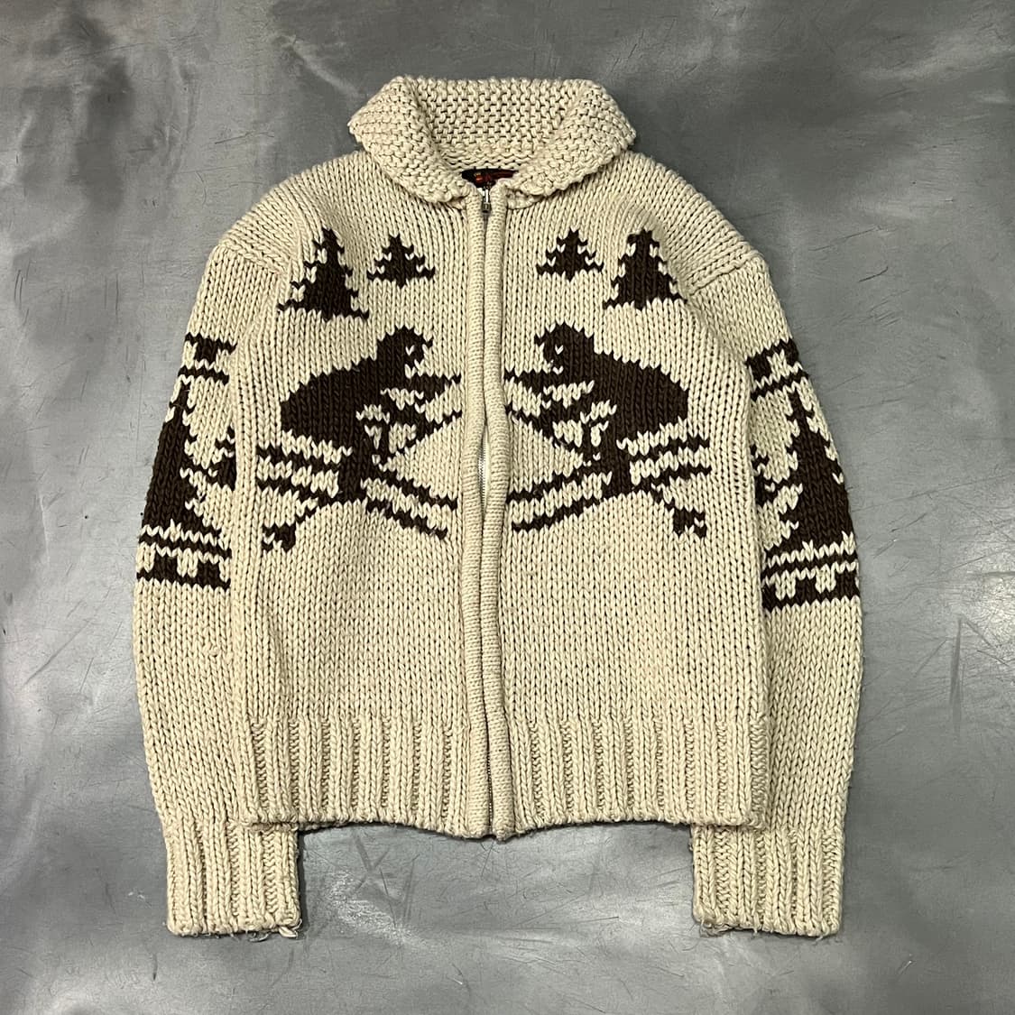  코위찬 니트 집업 y14450 상품이미지1